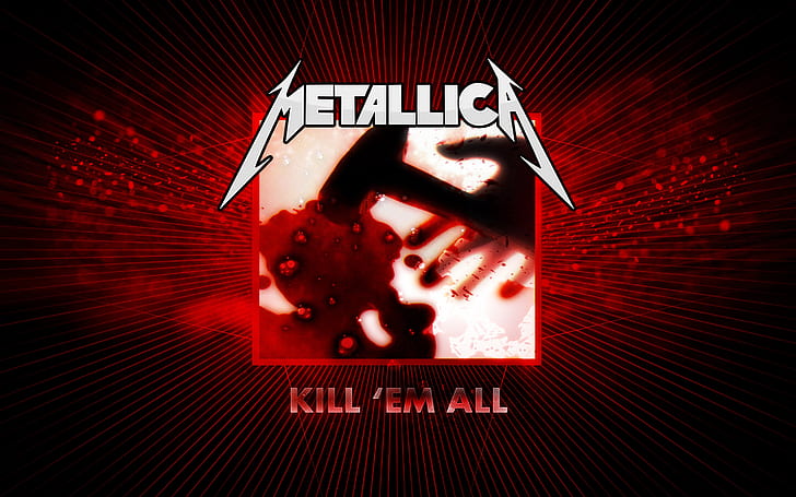 Metallica, cover, Kill them all, the first album 1983, HD wallpaper