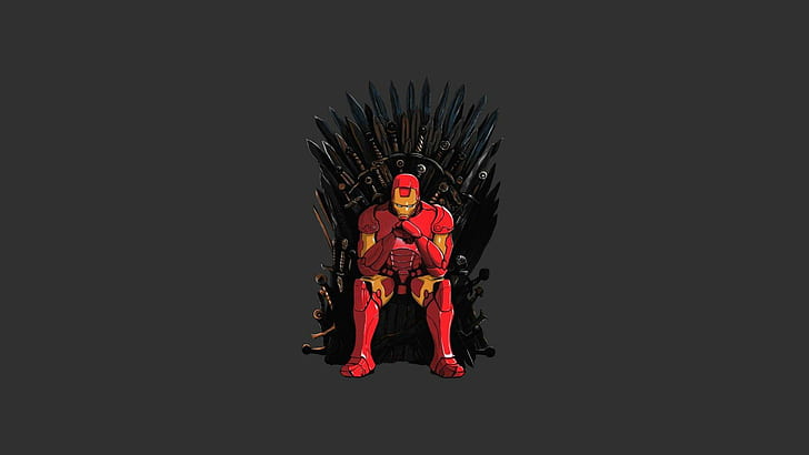 Game of Thrones Iron Man crossover, iron man illustration, tv shows, HD wallpaper