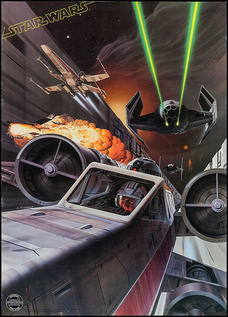 Star Wars: Episode IV - A New Hope, poster, artwork, Ralph McQuarrie, HD wallpaper