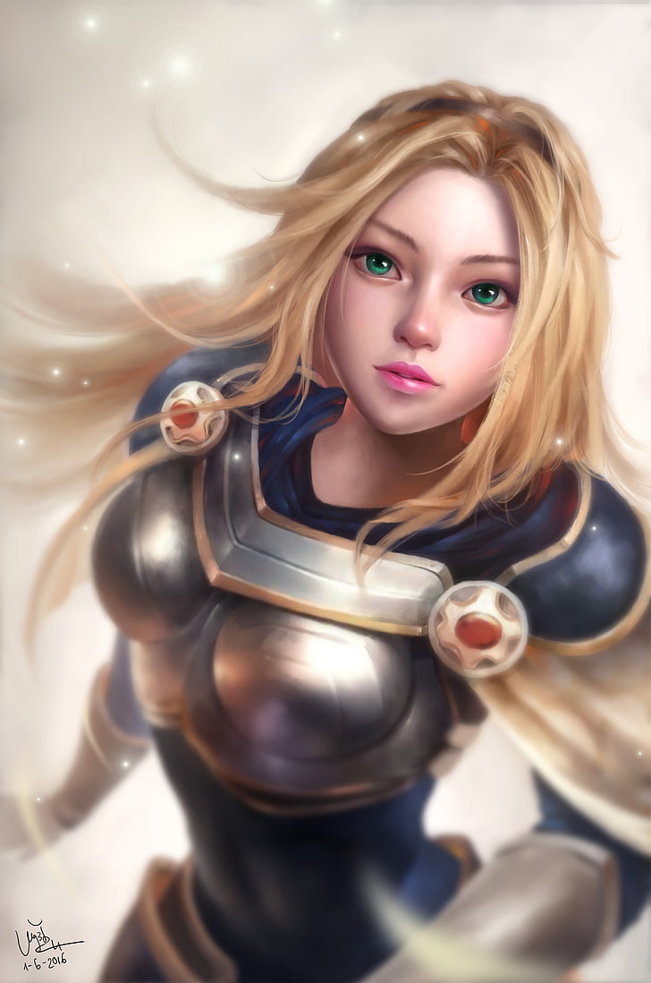 yellow-haired female animated character, League of Legends, Lux (League of Legends), HD wallpaper