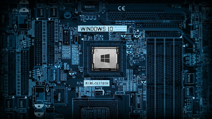 microsoft windows windows 10 technology hi tech window, computer chip, HD wallpaper