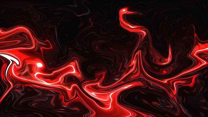 HD wallpaper abstract fluid liquid artwork ArtStation red neon   Wallpaper Flare