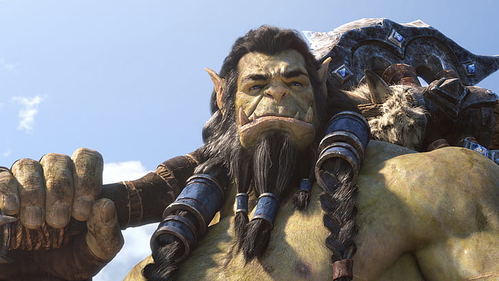 Orc, Thrall, World Of Warcraft, Axe, The battle for Azeroth, HD wallpaper
