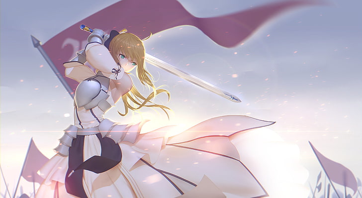Saber, Fate Series, Saber Lily, anime girls, Fate/Stay Night