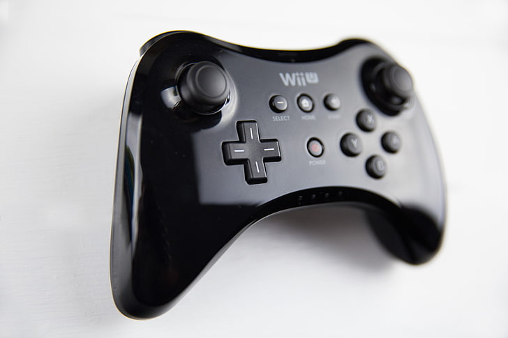 black Nintendo Wii wireless controller, joystick, video Game