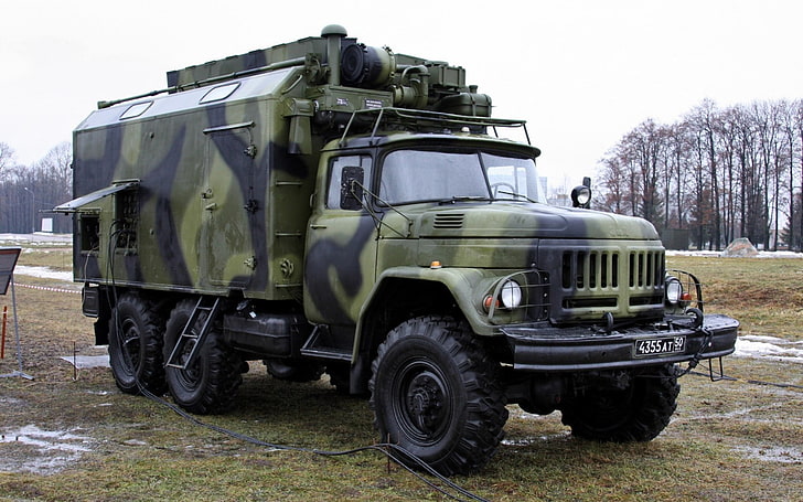 military, car, ZIL, mode of transportation, land vehicle, day