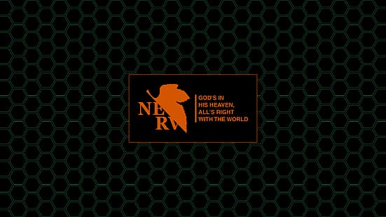 HD wallpaper: Neon Genesis Evangelion, Nerv, fictional logo, hexagon |  Wallpaper Flare