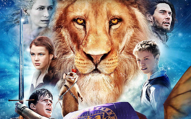 Aslan and Creatures from The Chronicles of Narnia Desktop Wallpaper