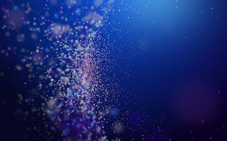 Awesome, Particles, Blue, stars during nighttime illustration