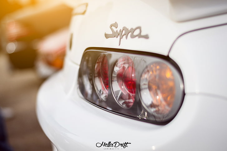 car, Toyota, Supra, Toyota Supra, black taillights, close-up