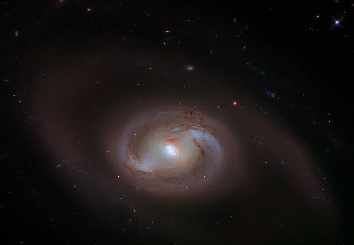 space, -, PGC 19688, MK 620, spiral galaxy with a jumper, the inner ring, HD wallpaper