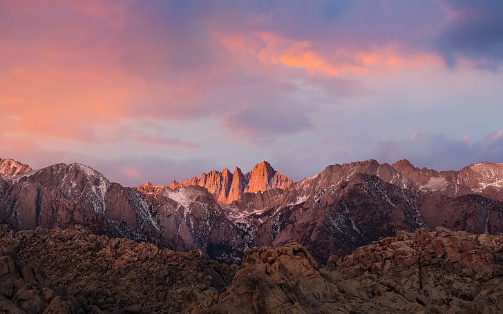 macOS Sierra Mountains 5K, HD wallpaper