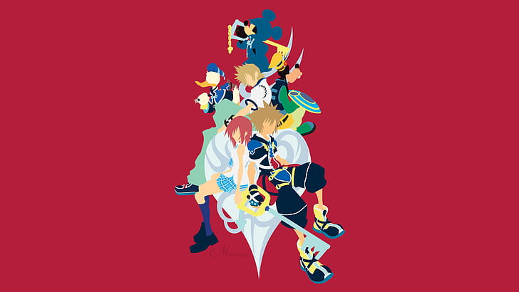 Kingdom Hearts, Donald Duck, Goofy, Kairi (Kingdom Hearts), HD wallpaper