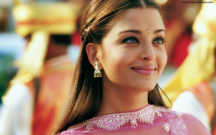 Aishwarya Rai High Quality Widescreen HD, women's pink shirt, HD wallpaper