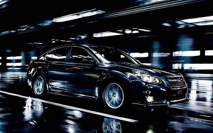 Superb Dark Subaru Legacy HD wallpaper