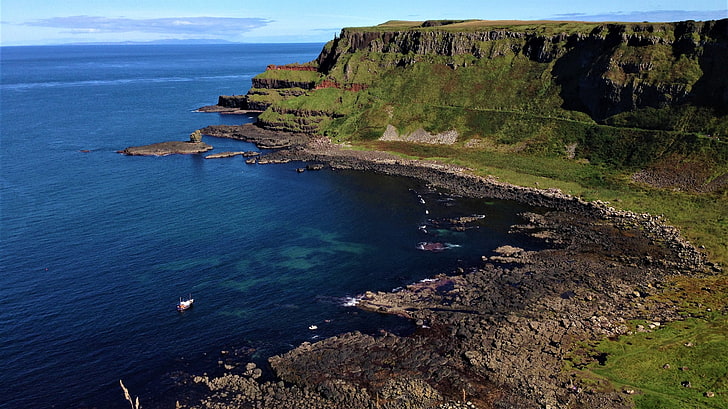 Northern Ireland, coastline, sea, water, beauty in nature, scenics - nature