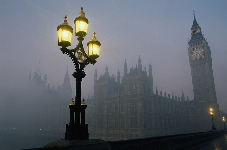 england london fog houses of parliament Architecture Houses HD Art, HD wallpaper