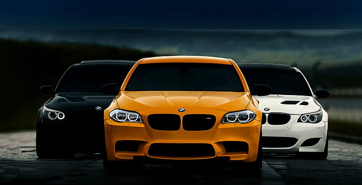 HD wallpaper: BMW, F10, E60, STYLE, BLACK, WHITE, ORANGE, FASHION ...