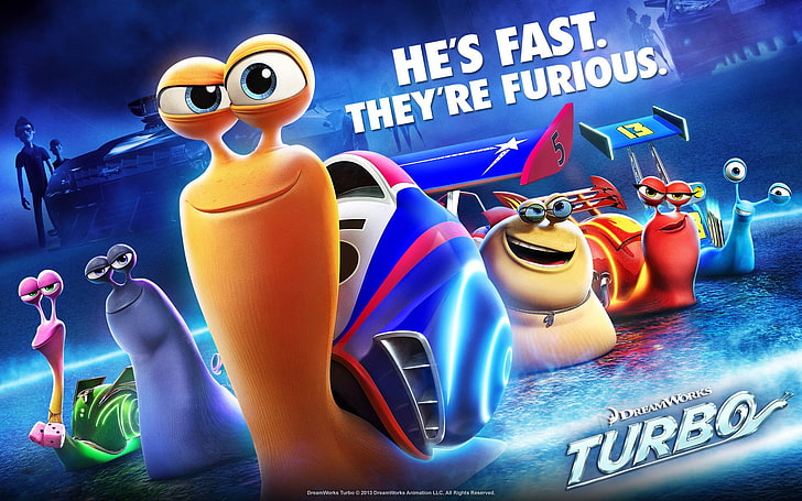 Turbo 2013 Movie HD Desktop Wallpaper, Turbo movie cover, representation