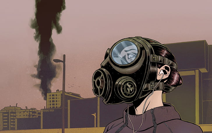 Gas Mask HD, digital/artwork