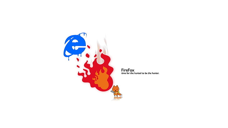 FireFox digital wallpaper, Mozilla Firefox, Internet Explorer