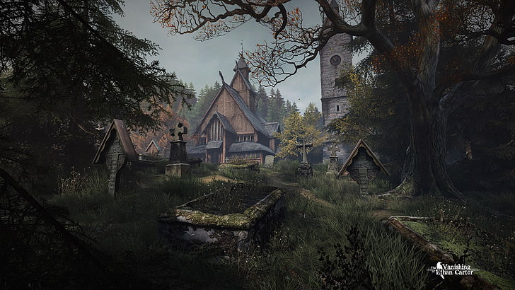 brown and black house painting, The Vanishing of Ethan Carter