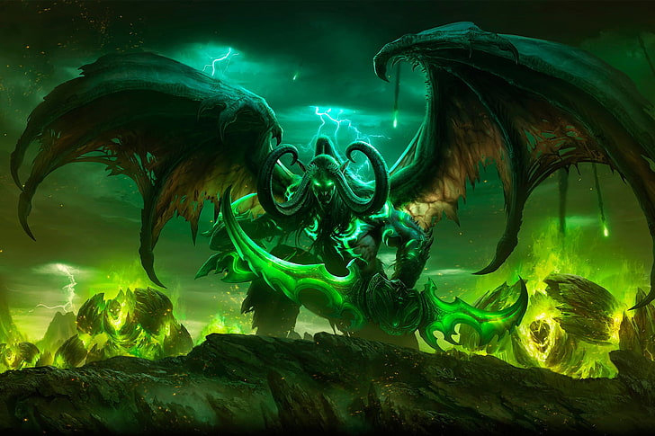 dragon character digital wallpaper, video games, World of Warcraft, HD wallpaper