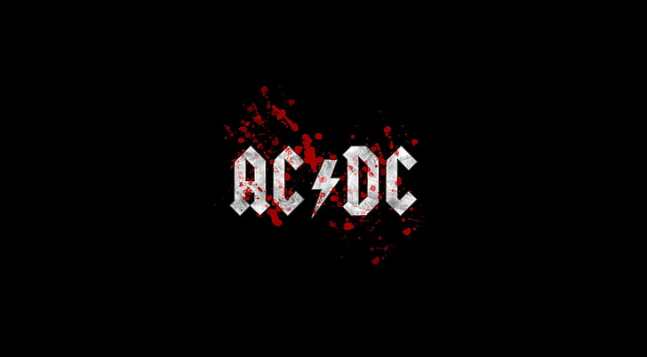 AC/DC Blood Logo, AC/DC wallpaper, Music, Splash, acdc, studio shot, HD wallpaper