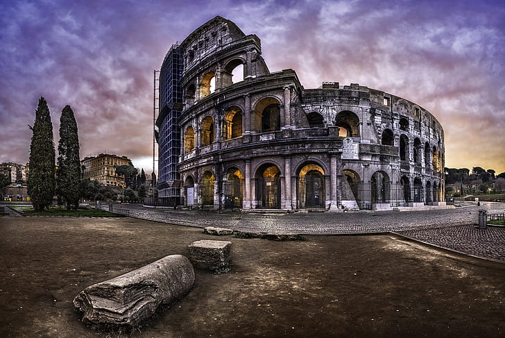 Roma, Coliseo, Vatican city, HD wallpaper