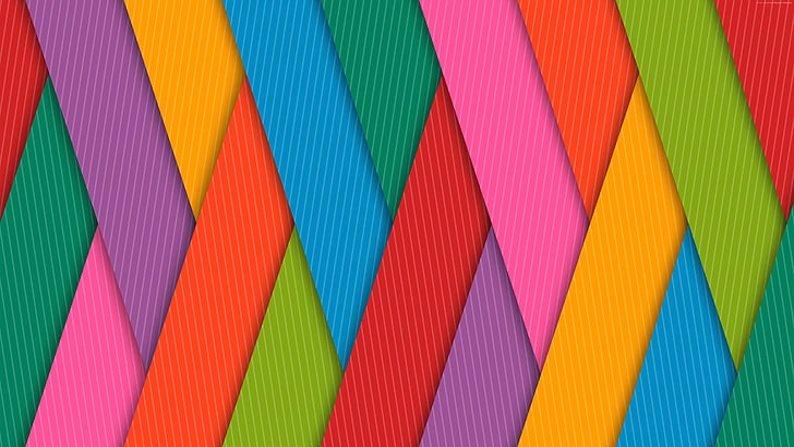 Colorful Strips, android, 5k, 4k, multi colored, backgrounds, HD wallpaper