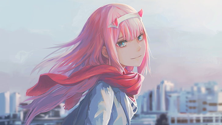 anime, anime girls, Zero Two (Darling in the FranXX), pink hair HD wallpaper