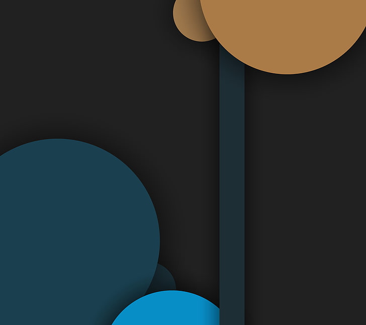 blue, black, and orange illustration, Android, Design, 5.0, Line