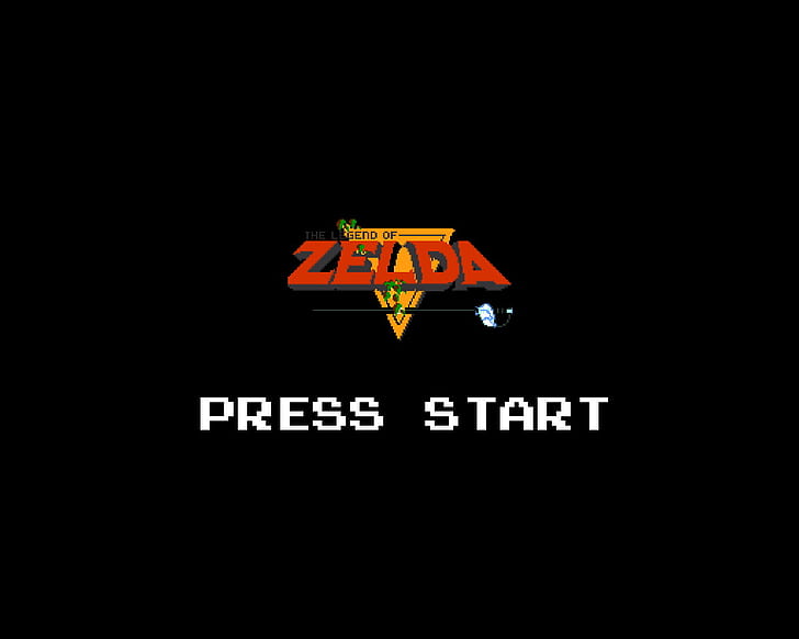 Zelda Black 8-Bit Nintendo NES HD, video games