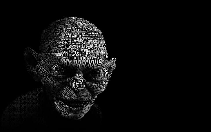 1920x1200 px black background Gollum Simple Background The Lord Of The Rings Typography People Feet HD Art, HD wallpaper