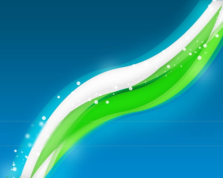 blue, white, and green digital wallpaper, line, shape, wavy, light, HD wallpaper