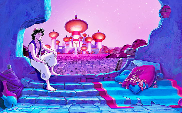 Cartoon Aladdin Walt Disney Aladdin Sultan’s Palace Hd Wallpaper 2560×1600, HD wallpaper