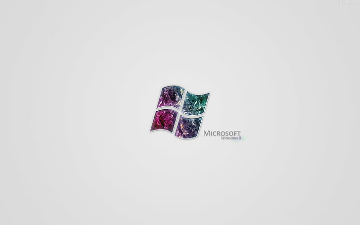 Windows, Windows 10, studio shot, white background, copy space HD wallpaper
