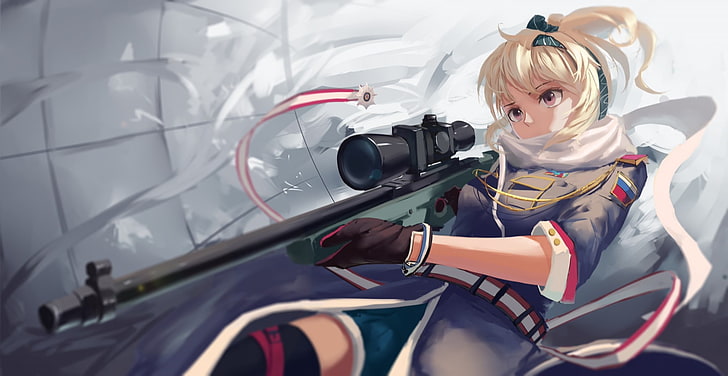 Anime Sniper Girl 1080P, 2K, 4K, 5K Hd Wallpapers Free Download | Wallpaper  Flare