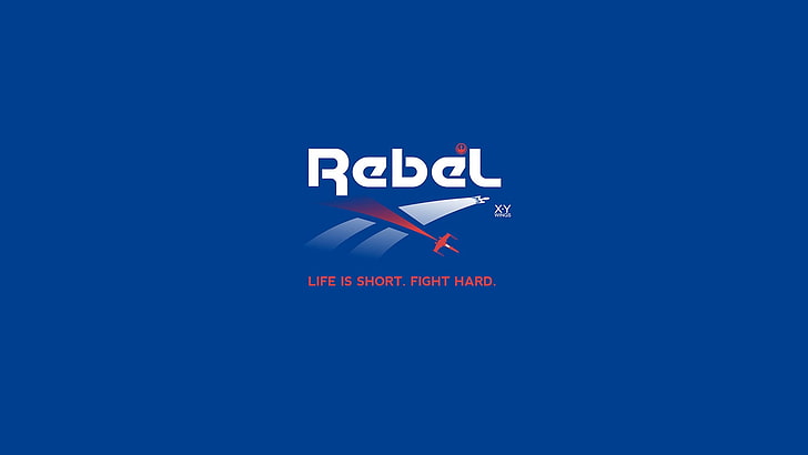 Rebel logo, Reebok, Star Wars, text, communication, western script