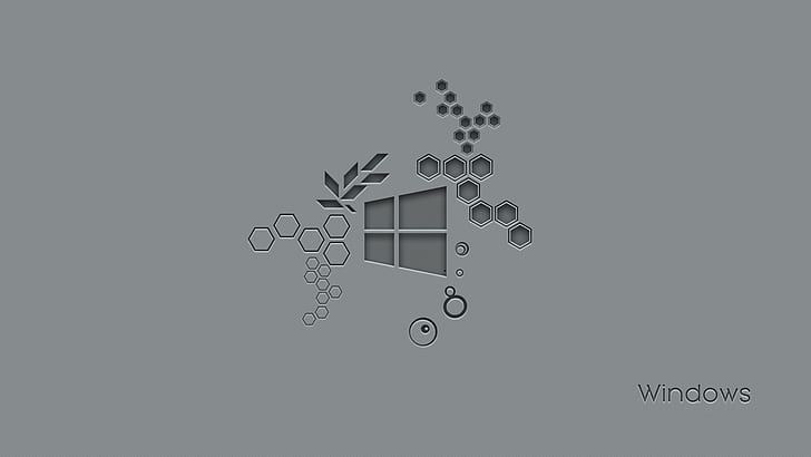 hexagon, Microsoft Windows, Windows 10 Anniversary HD wallpaper