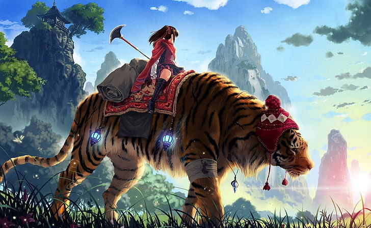 Tiger Anime Cat Drawing, tiger, mammal, animals, cat Like Mammal png |  PNGWing