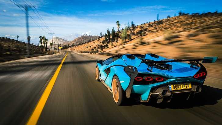 Forza, Forza Horizon, Forza Horizon 5, vehicle, car, Lamborghini, HD wallpaper