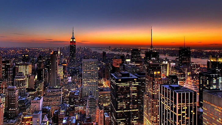 New York skyline, HD wallpaper