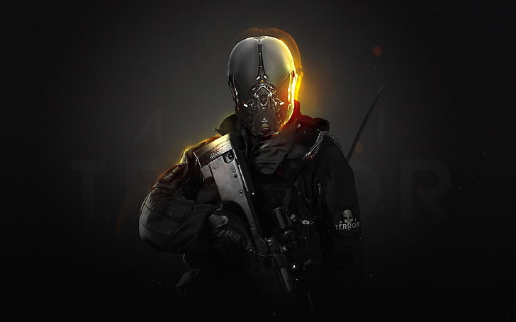 swat holding sniper rifle wallpaper, Andre Luiz De Castro, androids, HD wallpaper