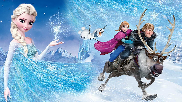 Movie, Frozen, Anna (Frozen), Elsa (Frozen), Frozen (Movie), HD wallpaper