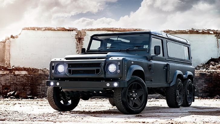 black vehicle, tuning, Project Kahn, Land Rover, Chelsea, Defender, HD wallpaper