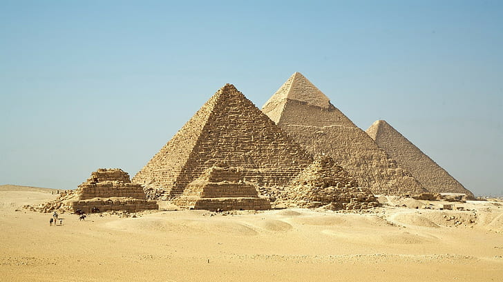 Africa, Egypt, ancient, architecture, Pyramids of Giza, HD wallpaper