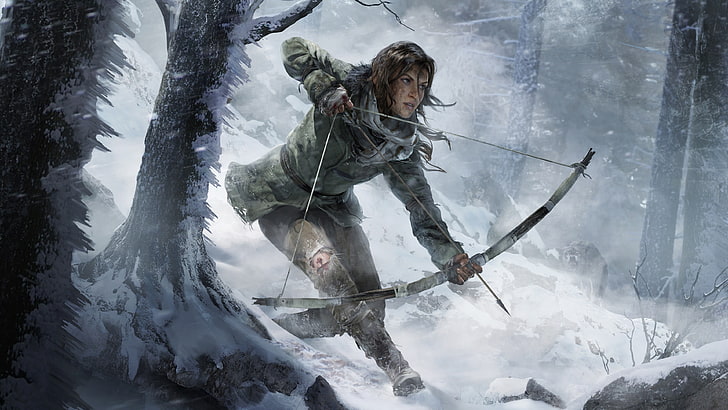 Tomb Raider Lara Croft wallpaper, Rise of the Tomb Raider, video games, HD wallpaper