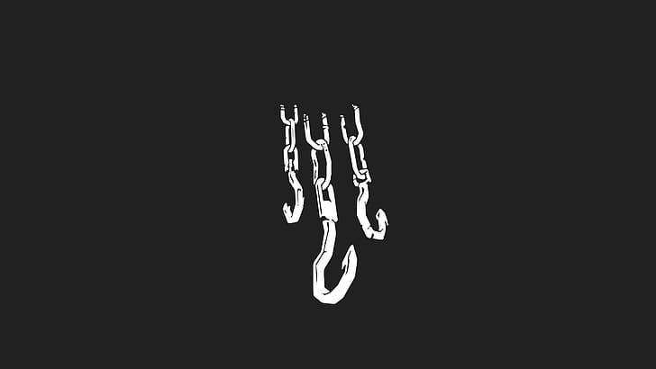 Dead by Daylight, minimalism, game art, video games, icon, gray background
