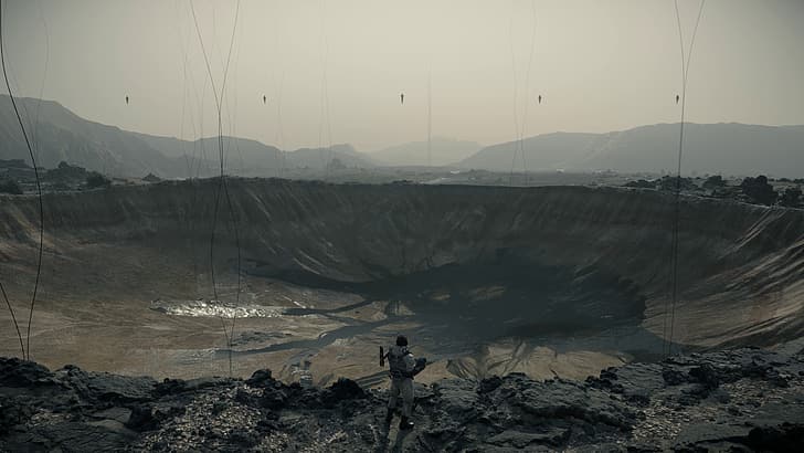 Death Stranding, Hideo Kojima, crater